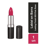 Labial En Barra Rimmel Lasting Finish Lipstick Acabado Cremoso Color 005 Pink Rose