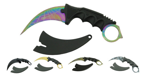 Faca Cs Go Bainha Cordão Manobra Karambit Tática Afiada Inox