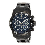 Reloj Negro De Hombre De Acero Inoxidable Ionizado