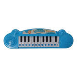 Piano Musical Infantil Con Melodias A Pila En Caja Color Celeste