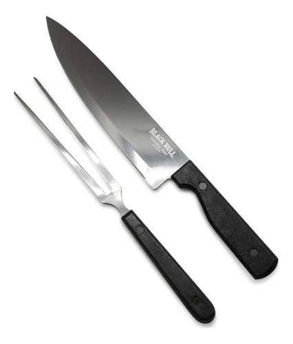 Set Cuchillo + Tenedor Parrillero Black Bull Premium