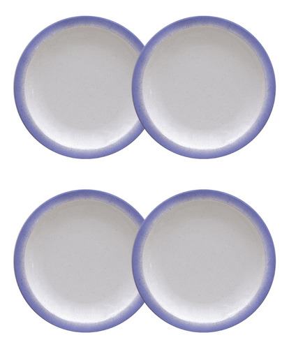 Set De 4 Platos De Postre Tramontina Rustico Porcelana 21 Cm