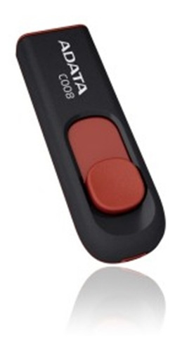 Memoria Usb 2.0 Adata C008 64gb Retráctil Negro - Rojo