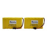 Blomiky 2 Pack 72v 700mah Nicd Bateria Aa Recargable Sm 2p