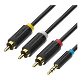 Vention - Cabo Audio Video 2.5mm Macho X 3rca 2m Bccbh