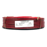 Rollo 100m Cable Rojo Negro Bafle 2x0,75mm Artekit Cb2x075rn