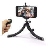 Mini Trípode Flexible + Control Bluetooh Universal Celular 