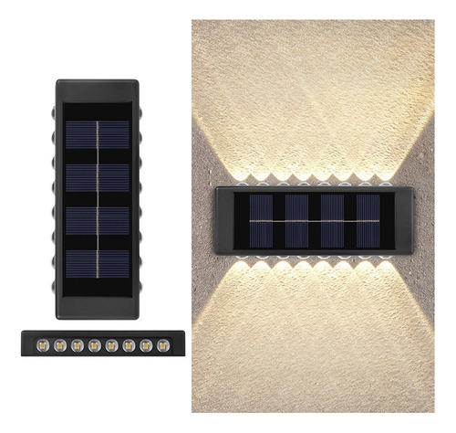 Luminaria Solar De Seguridad Para Ornato Jardin Exteriores