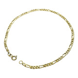 Pulsera Oro Hombre Mujer 18k Figaro 2g 2.5mm 20 O 22 Cm 