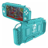 Carcasa Para Nintendo Switch Lite Turquesa 3 Ranuras Juegos