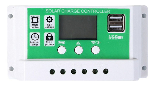 Controlador De Carga Solar 100a 12/24v Pwm Painel Solar