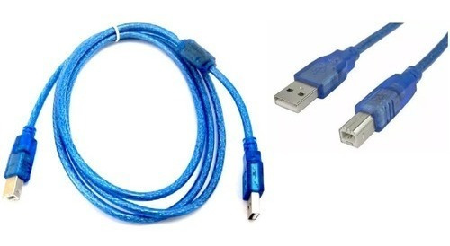 Cable 1.8mts Impresora Desoxigenado Azul