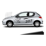 Calco Decoracion Peugeot 207 Rally Laterales