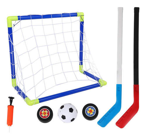 Kit De Portería De Fútbol Y Hockey Para Niños, 2 En 1, Bola