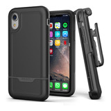 Funda Protector Para iPhone XR Case Con Clip Uso Rudo