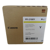 Canon Pfi-2100y Tinta Amarilla Genuino Exp. 2023