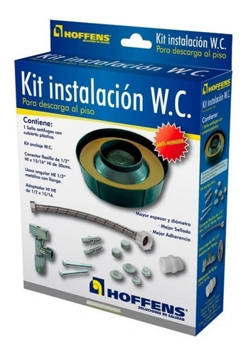 Kit Instalación Wc Anclaje Antifuga Valvula Admisión Y +