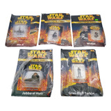 Lote #7 Star Wars 5 Figuras Plomo C/ Revista 2005