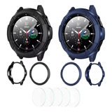 2 Funda + 5 Micas Para Samsung Galaxy Watch 6 Classic 47mm