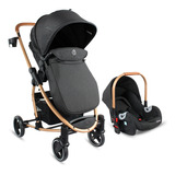 Coche Moisés Travel System Prima Gold Bebesit Color Negro Color Del Chasis Dorado