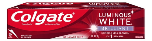 Crema Dental Colgate Luminous White 90gr