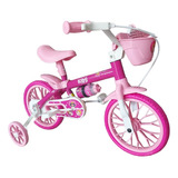 Bicicleta Aro 12 Absolute Princesa Rosa Até 3 Anos