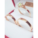 Combo 3 Alianzas Oro 18k Rose 4gr Certificado Garantía Envio