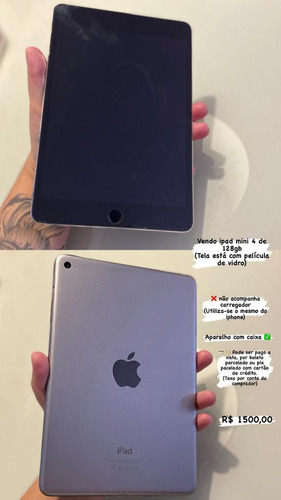 Vendo iPad Mini 4 Por 1350,00