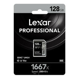 Memoria Lexar 128 Gb Professional 1667x 250 Mb/s Sdxc Uhs-ii