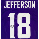 Jersey Autografiado Justin Jefferson Minnesota Vikings Cstm