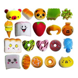 6 Llaveros Squishy Mochi Comidita Juguete Piñata Souvenir 