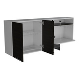 Gabinete Superior Cocina Gina Rta Blanco + Wengue