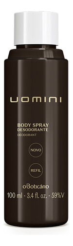 Refil Desodorante Body Spray Uomini 100ml