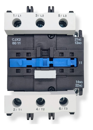 Chave Contatora Tripolar + Na + Nf Cjx2-8011 80a Nfe No Full