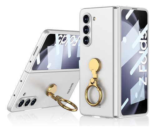 Funda Con Mica Y Anillo Para Samsung Galaxy Z Fold 5