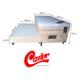 Conjunto Box Bicama Castor Premium Solteiro King 96x203