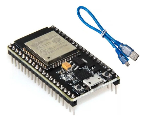 Nodemcu Esp32 Wifi + Bluetooth 4.2 Iot Wroom Esp32s + Cable