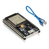 Nodemcu Esp32 Wifi + Bluetooth 4.2 Iot Wroom Esp32s + Cable