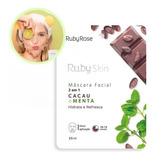 1 Un Máscara Facial Tecido Rube Skin Rose 2 Em Skin Care 