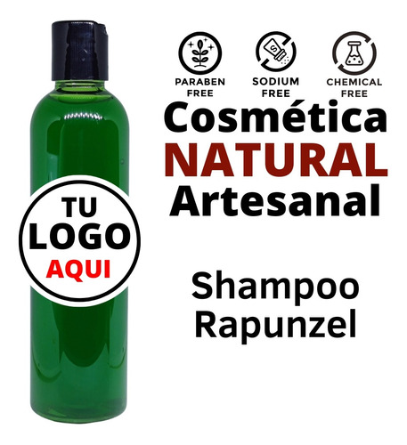 Shampoo Natural Rapunzel Romero/bergamo 250ml Mayoreo (10pz)