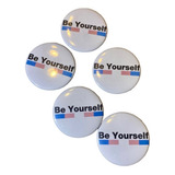 Pack 5 Pins Be Yourself Trans Pride Boton 5.5cm Lgbtttiq+
