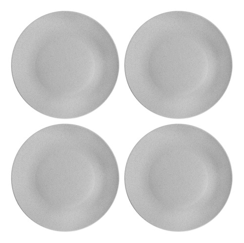 Plato Playo De Cerámica X 4 Unidades 26 Cm, Cocina, 13224