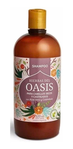 Shampoo Para Cabellos Secos Castigados Hierbas Del Oasis- Dw