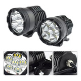 2 Pz Faro 6 Leds Moto Exploradoras Luz Auxiliar Sin Estrobo