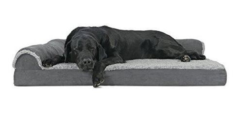 Furhaven Deluxe Orthopedic Chaise Couch Cama Para Mascotas P