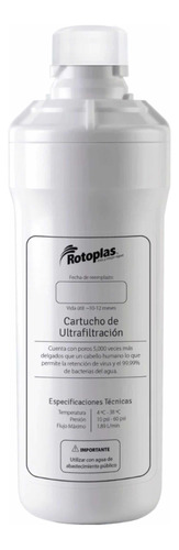 Cartucho De Repuesto Ultrafiltracion Rotoplas 300138