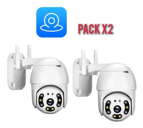 Pack X2 Cámaras Hd Ip Wifi Exterior Anti Agua App Yoosee