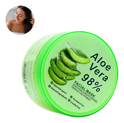 Mascarilla Facial Gel Calmante De Aloe Vera Hidratante