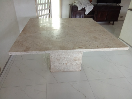 Mesa Mármore Travertino 1,50 X 1,50