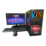 Pc Gamer Kids 4 Cores Radeon R7 2gb 500gb 8gb Lcd + 38juegos